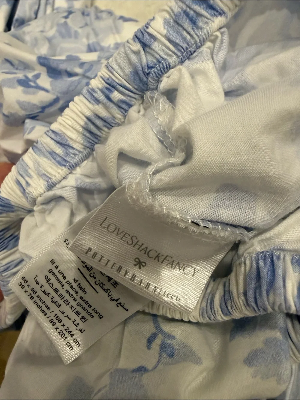 PotteryBarn Teen LoveShackFancy LoveShackFancy Garden Damask Organic Sheet Set